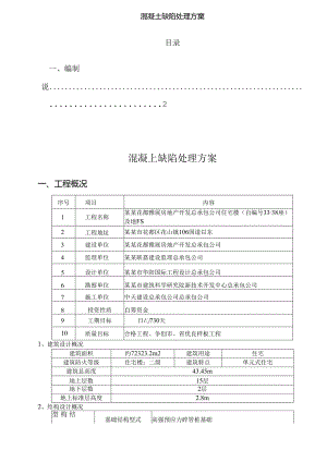 混凝土修补方案.docx