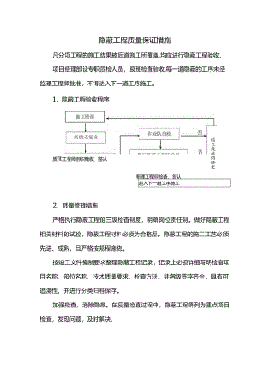 隐蔽工程质量保证措施.docx