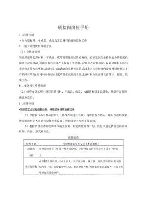 质检岗岗位手册.docx