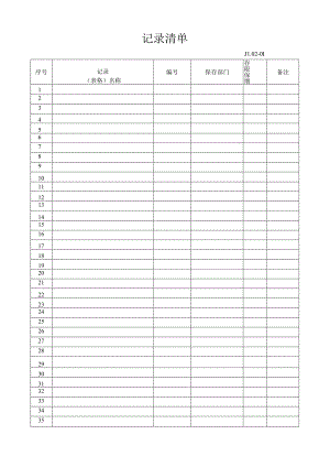 02-01记录清单.docx