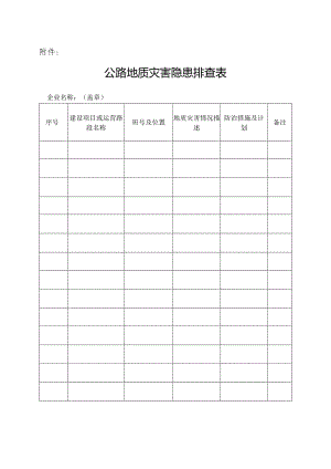 附件：公路地质灾害隐患排查表.docx