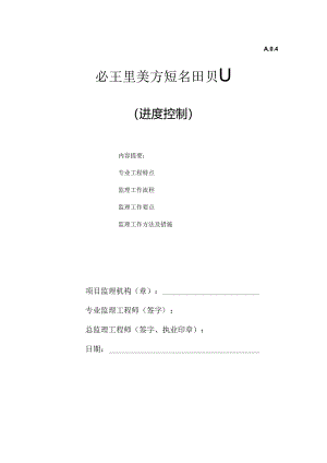 02进度控制细则通用.docx