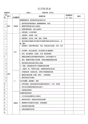 打烊检查表（完整版）.docx