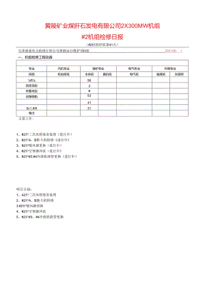 #2机组检修质量日报.docx