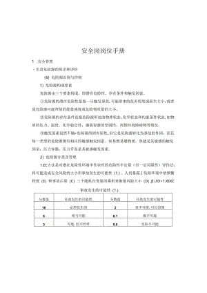 安全岗岗位手册.docx