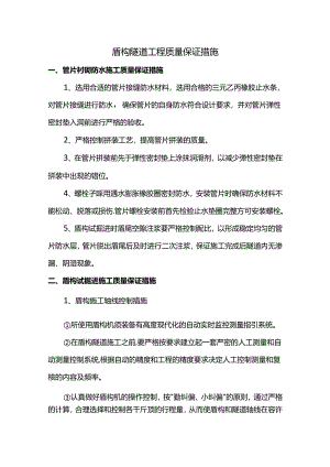 盾构隧道工程质量保证措施.docx