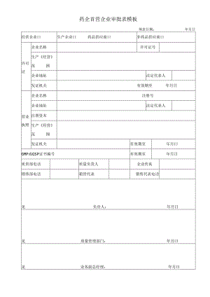 ____药企首营企业审批表模板.docx