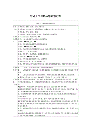 恶劣天气现场应急处置方案.docx