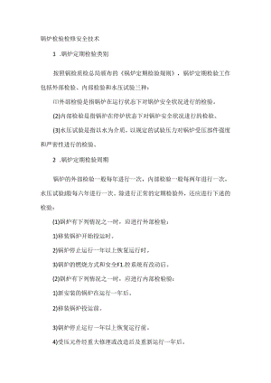 锅炉检验检修安全技术.docx