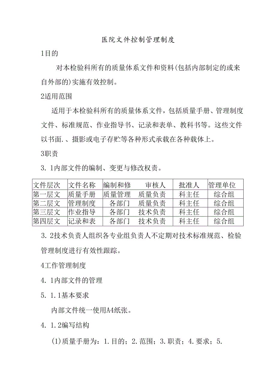 医院文件控制管理制度.docx_第1页