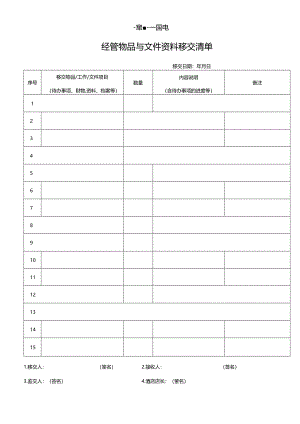LSHR0017：《连锁酒店员工经管物品与文件资料移交清单》.docx