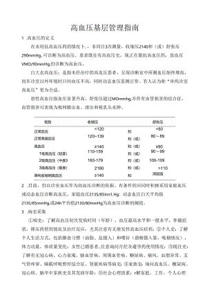 梁平县高血压基层管理指南.docx