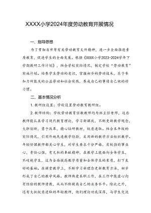小学2024年度劳动教育开展情况.docx