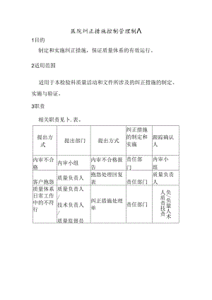 医院纠正措施控制管理制度.docx