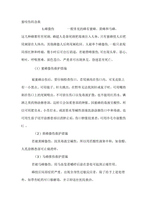 技能培训：蜇咬伤的急救措施.docx