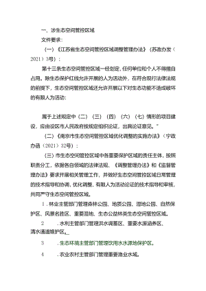 南京市生态环境局关于有限人为活动不可避让重要生态功能区的程序要求.docx