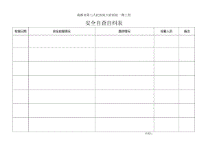 项目自查自纠表格.docx