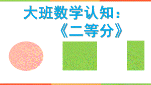 大班数学认知《二等分》PPT课件教案.pptx