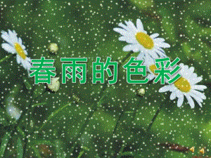 中班语言《春雨的色彩》PPT课件教案配音音乐ppt课件.pptx