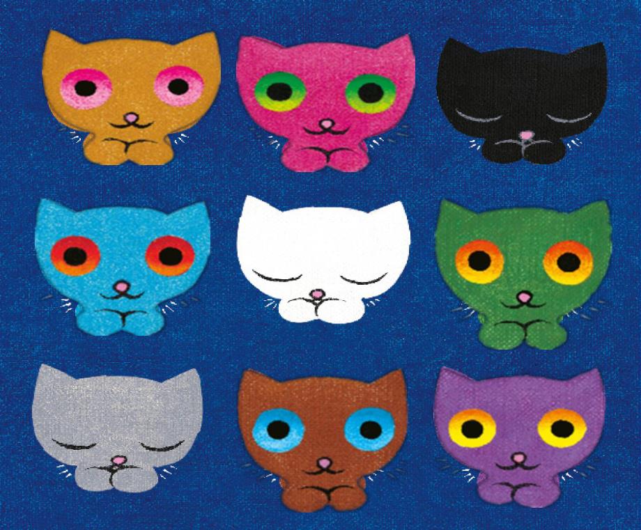 大班语言游戏活动《九只小猫呼呼呼》视频+课件9只小猫呼呼呼.pptx_第2页