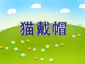 小班儿歌《猫戴帽》PPT课件教案音乐猫戴帽.pptx