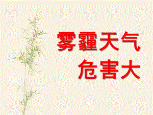 大班科学《雾天气危害大》PPT课件教案大班科学雾霾天气危害大【S】.pptx