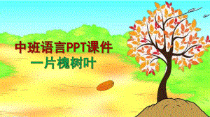 中班语言《一片槐树叶》PPT课件.pptx