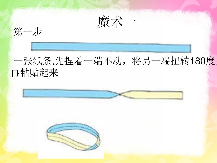 大班科学《神奇的纸圈》PPT课件教案神奇的纸圈(莫比乌斯圈.pptx_第3页