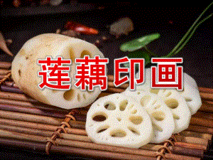 中班美术《莲藕印画》PPT课件教案PPT课件.pptx