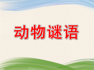 中班语言《动物谜语》PPT课件教案中班：动物谜语.pptx