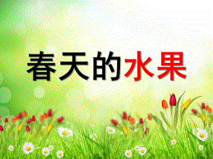 中班艺术《春天的水果》PPT课件教案中班艺术.科学活动《春天的水果》教学课件.pptx