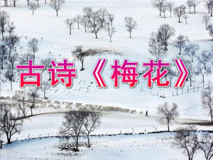 大班古诗《梅花》PPT课件教案古诗《梅花》.pptx