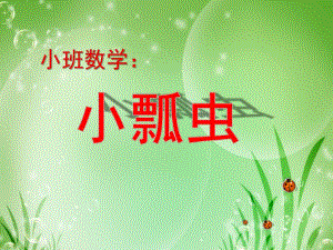 小班数学《小瓢虫》PPT课件教案小班数学：小瓢虫课件.pptx