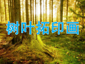 大班美术《树叶拓印画》PPT课件教案幼儿园大班美术《树叶拓印画》.pptx