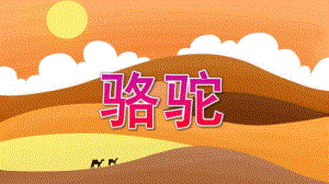 中班美术《骆驼》PPT课件中班骆驼.pptx