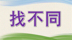 小班《找不同》PPT课件教案找不同(综合.pptx