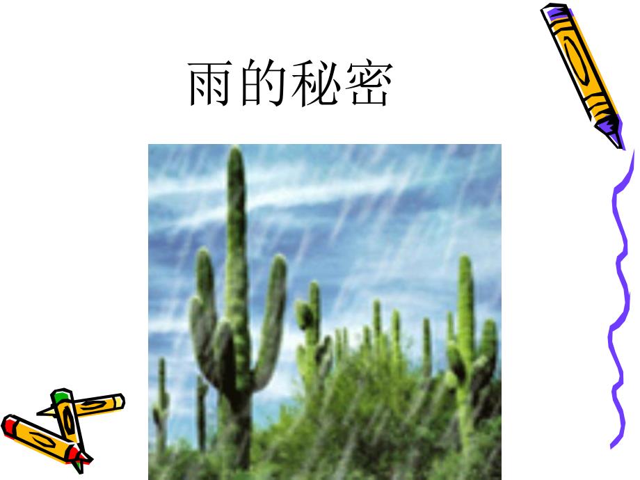 中班《雨的秘密》PPT课件教案雨的秘密.ppt_第1页