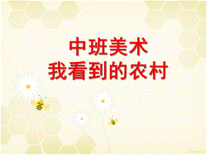 中班美术《我看到的农村》PPT课件教案中班美术：我看到的农村.ppt