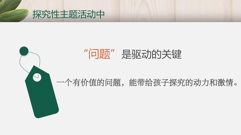 幼儿园探究性主题的问题驱动PPT课件幼儿园探究性主题的问题驱动PPT课件.pptx_第2页