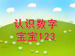 认识数字宝宝123PPT课件教案图片幼儿-课件认识数字宝宝.pptx
