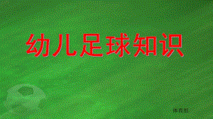 幼儿园幼儿足球知识PPT课件幼儿足球知识.pptx