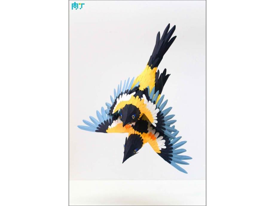 中班美术《美丽的小鸟(折纸作品)》PPT课件教案幼儿园课件美丽的小鸟(折纸.ppt_第2页