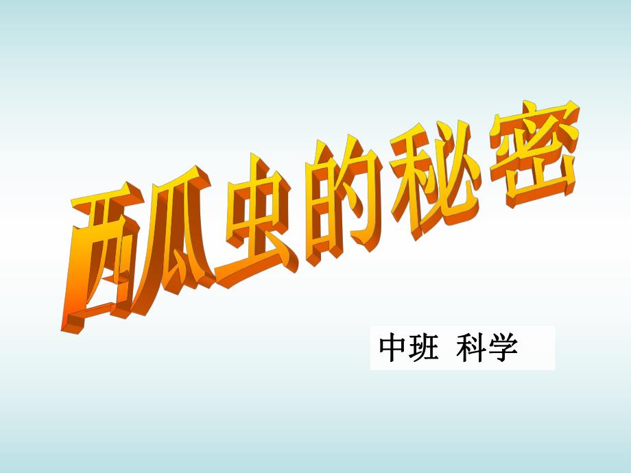 中班科学《西瓜虫的秘密》PPT课件科学：西瓜虫的秘密.ppt_第1页