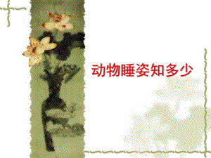 中班科学《动物睡姿知多少》PPT课件中班-动物睡姿知多少.ppt