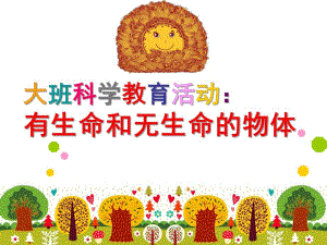 中班科学《有生命和无生命的物体》PPT课件有生命和无生命的物体-课件PPT.ppt