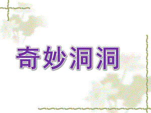 中班主题《奇妙洞洞》PPT课件奇妙洞洞课件.ppt