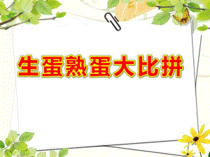 生蛋熟蛋大比拼PPT课件教案图片生蛋熟蛋大比拼.pptx