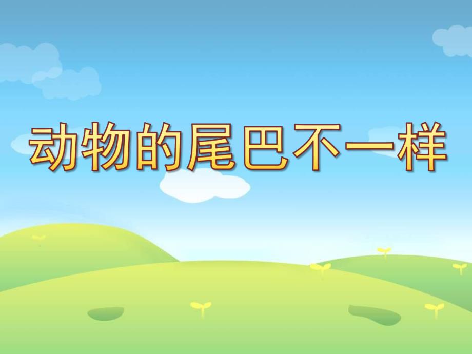 中班听说游戏《动物的尾巴不一样》PPT课件中班听说游戏《动物的尾巴不一样》PPT课件.ppt_第1页