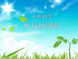 小班科学《好玩的洞洞》小班科学《好玩的洞洞》课件.pptx