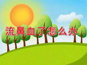 幼儿园鼻子流血怎么办PPT课件教案PPT课件.pptx